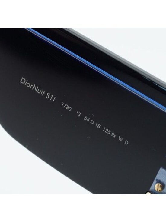 Dior DIORNUIT S1I 17B0 Sunglasses Black Square Frame, Blue Lenses main image 10